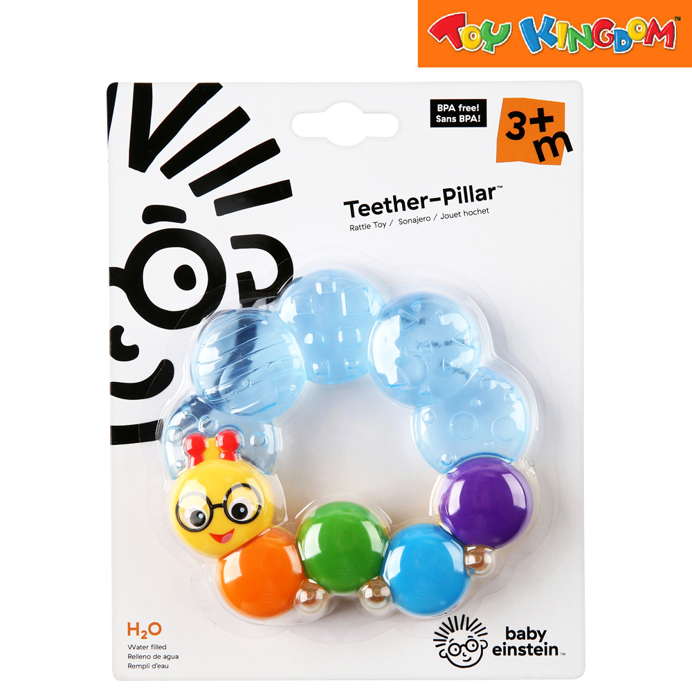 Kids II Baby Einstein Teether-Pillar Rattle Toy Toy Kingdom