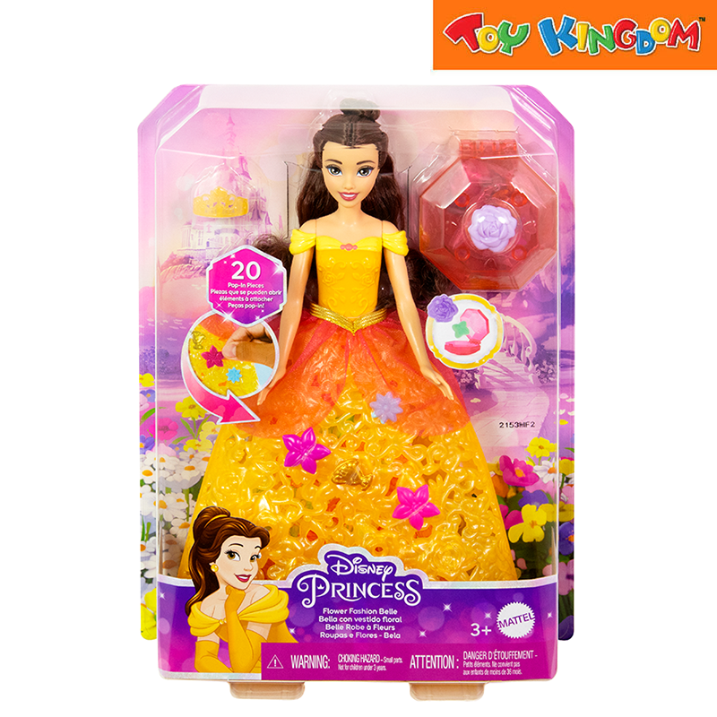 Disney Princess Belle Flower Fashion Doll Toy Kingdom