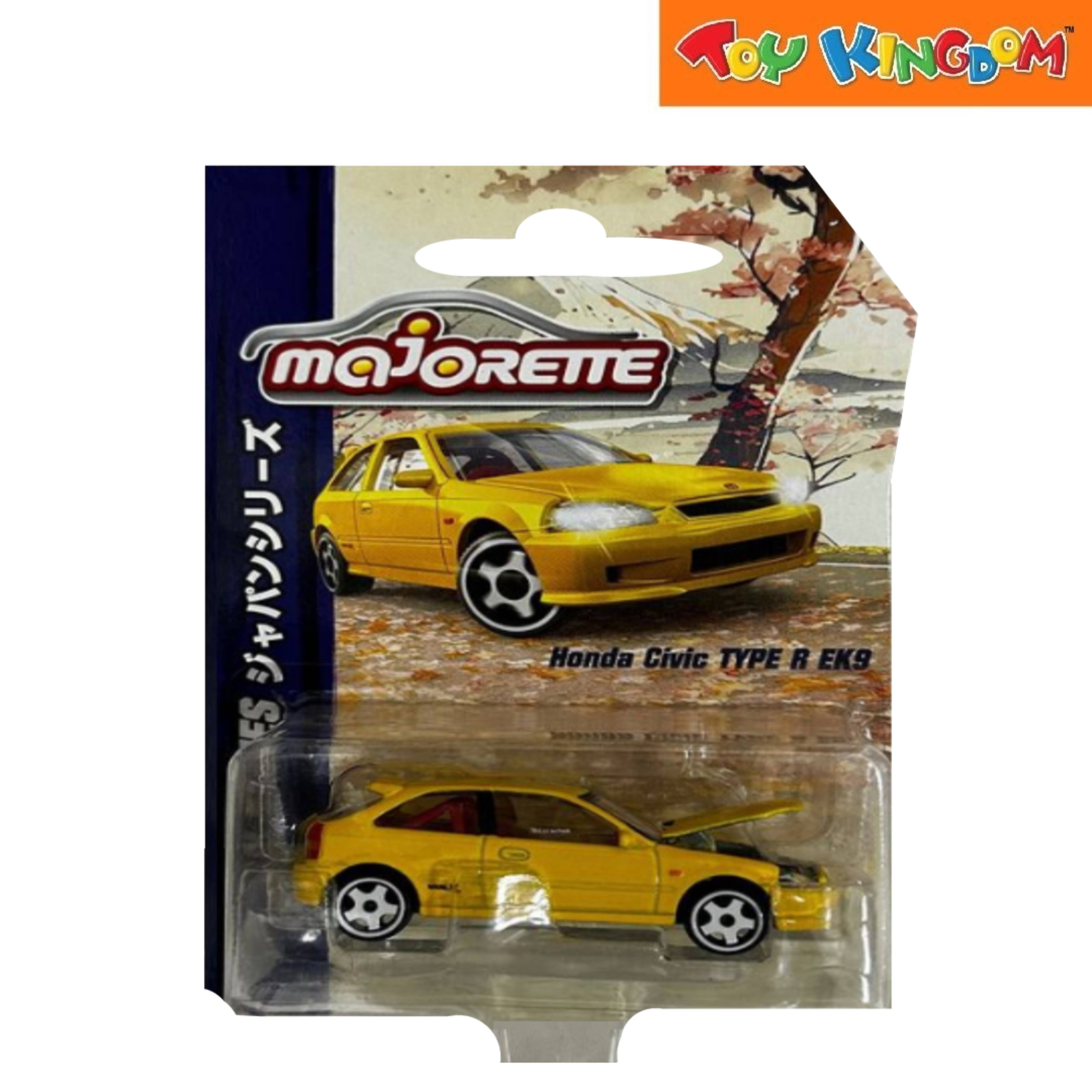 Majorette Honda Civic Type R EK9 Yellow Japan Series Premium Cars