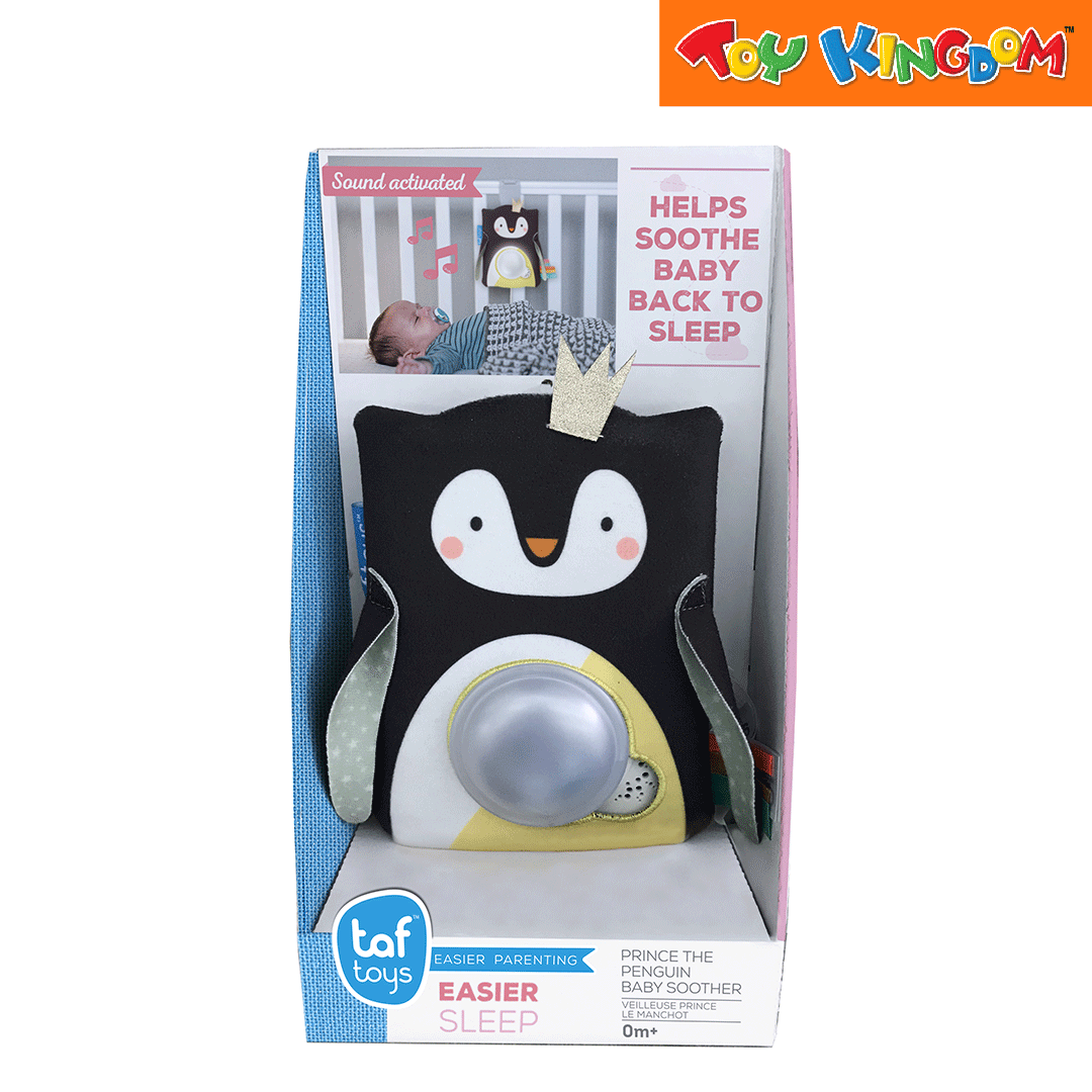 taf toys prince the penguin baby soother