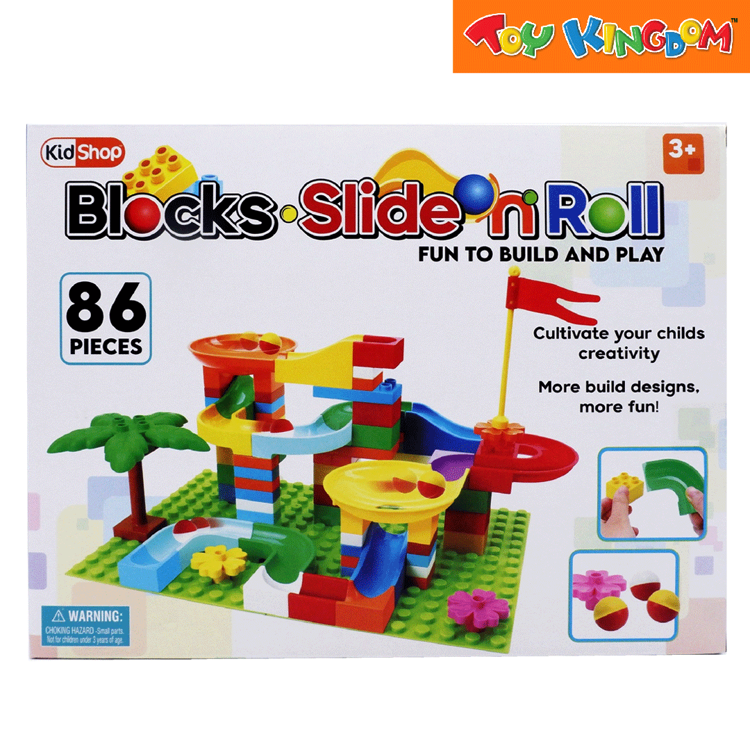KidShop Blocks Slide n Roll Playset | Toy Kingdom