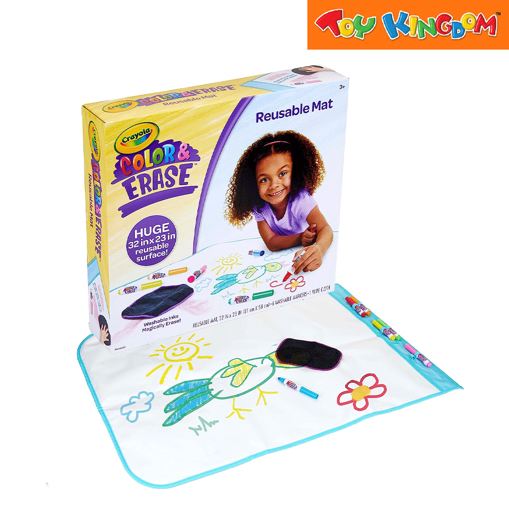 Crayola Color & Erase Reusable Mat Playset