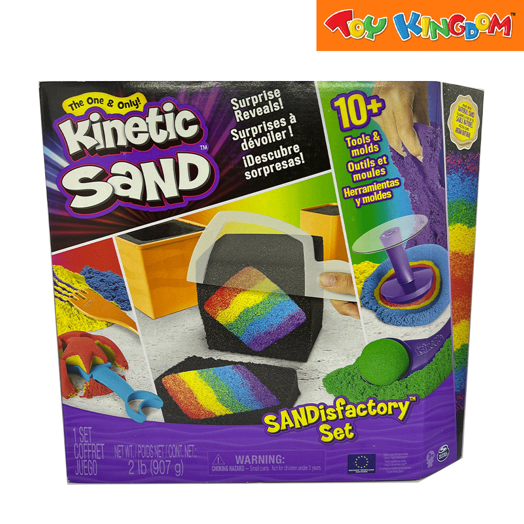 Kinetic Sand Seaside Playset Squeezable Mouldable + Accessories Kids  Playset New, for 3 years
