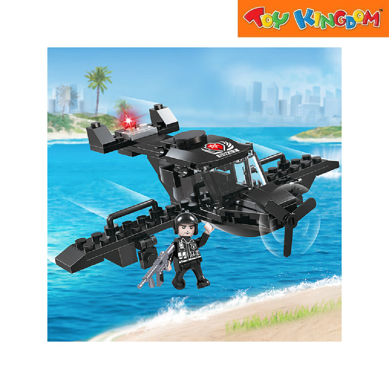 Cogo City Police Helicopter 97 Pcs. Building Blocks