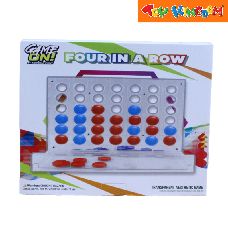 Game On! Four In A Row Acrylic Board Game