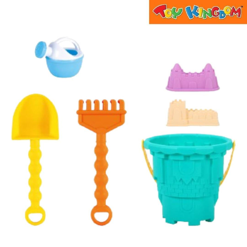 Green 6pcs Sand Beach Bucket