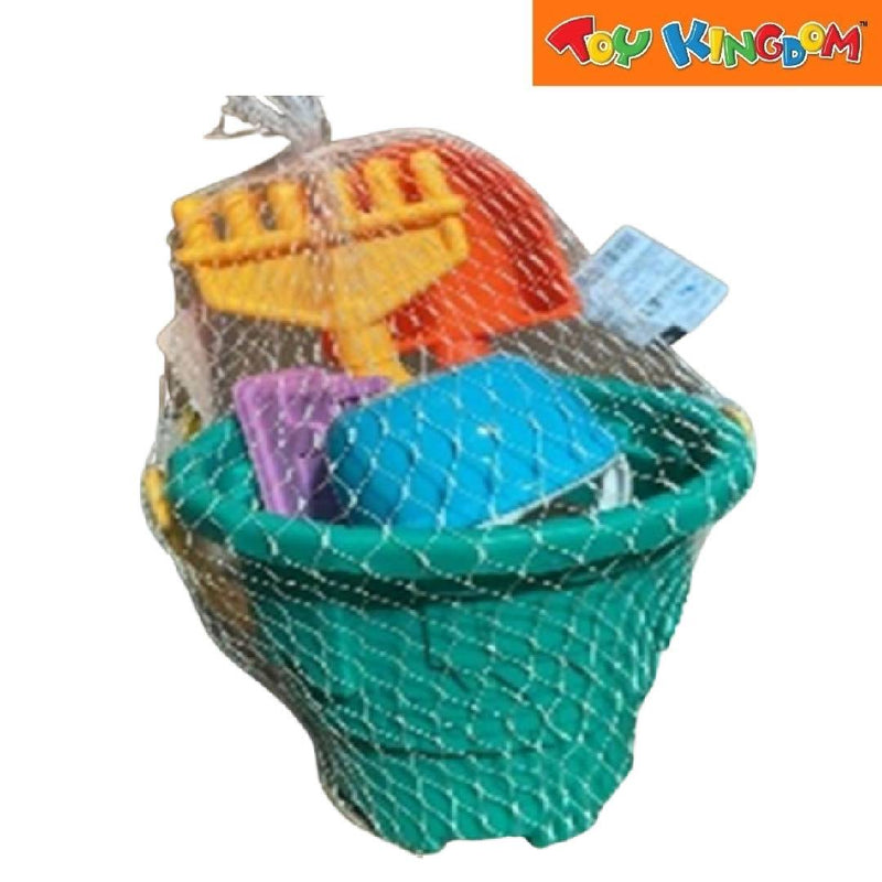 Green 6pcs Sand Beach Bucket