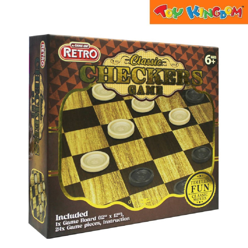 Classic Checkers Board Game