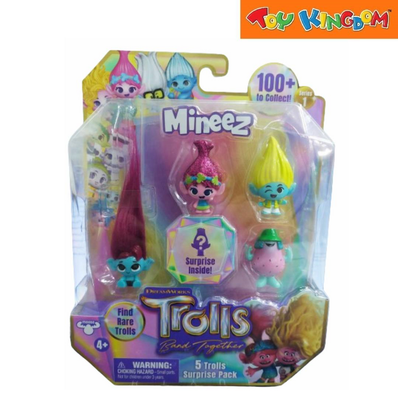 DreamWorks Trolls Band Together Mineez 5 Trolls Surprise Pack Mini - Figures