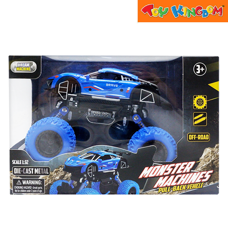 Dream Machine 1:32 Off Road Monster Machines Pull Back Brave Die-cast