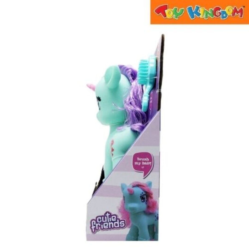 Happy Line Cutie Friends Green Unicorn Magic Hair Set