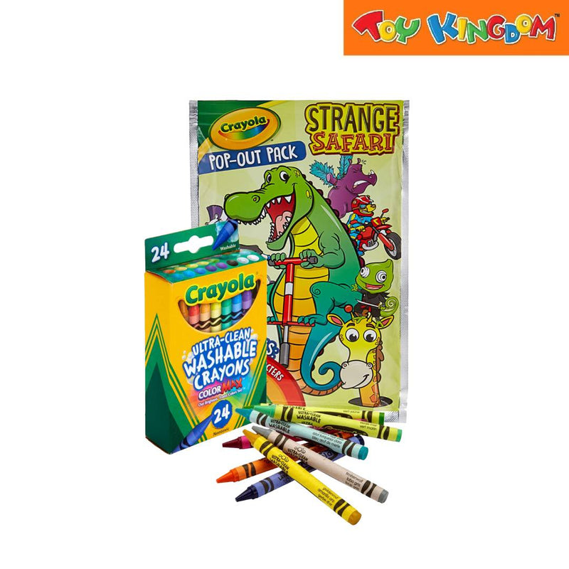 Crayola Pop-Out Pack + 24 Ultra-Clean Washable Crayons - Color Max