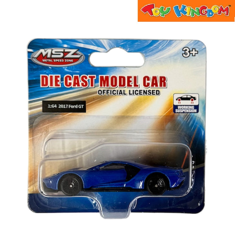 Metal Speed Zone 1:64 2017 Ford GT Blue Die-cast