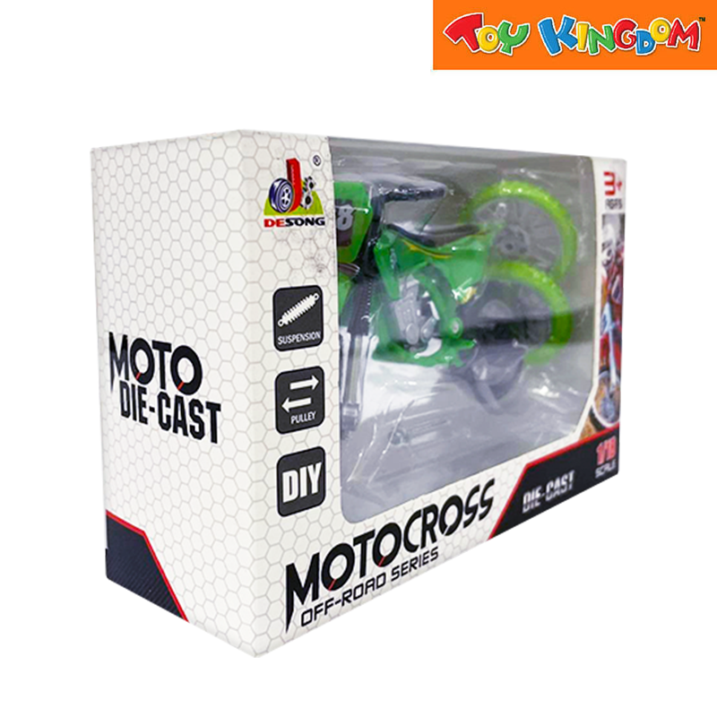 Moto Cross Off-Road Series Green Die-cast