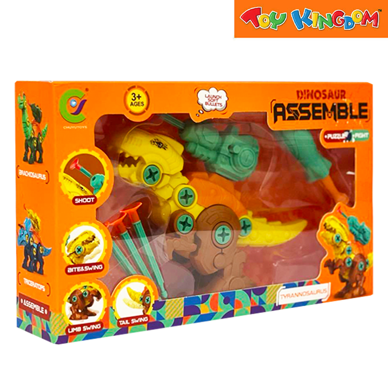 Dinosaur Assemble Tyrannosaurus Orange Action Figure