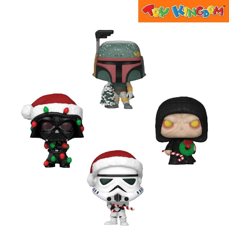 Funko Pocket Pop! Keychain 60th Anniversary Star Wars Happy Holidays 4 Packs Figure