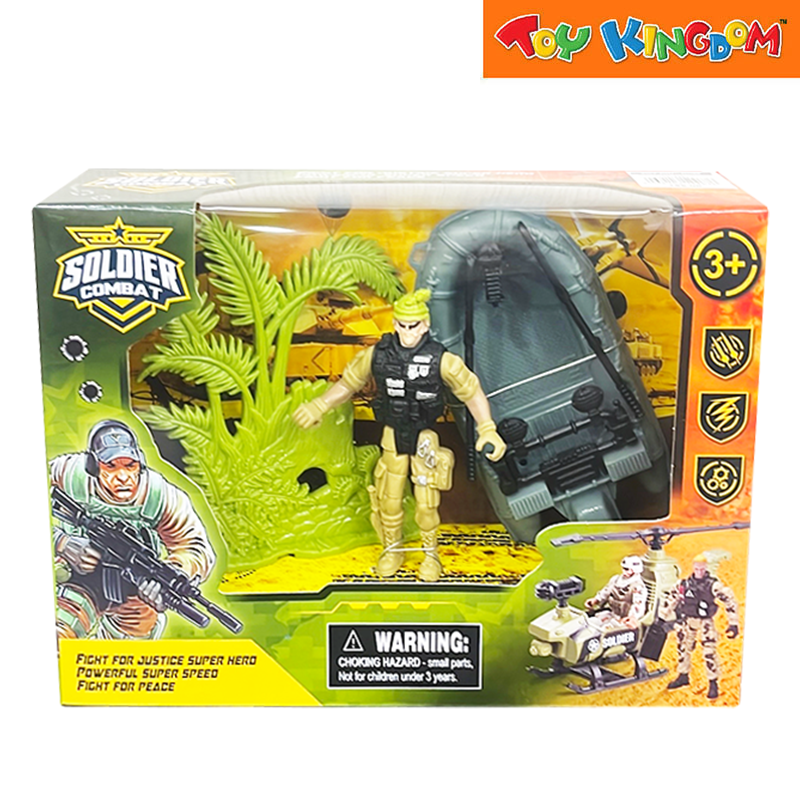 Soldier Combat Boat Playset