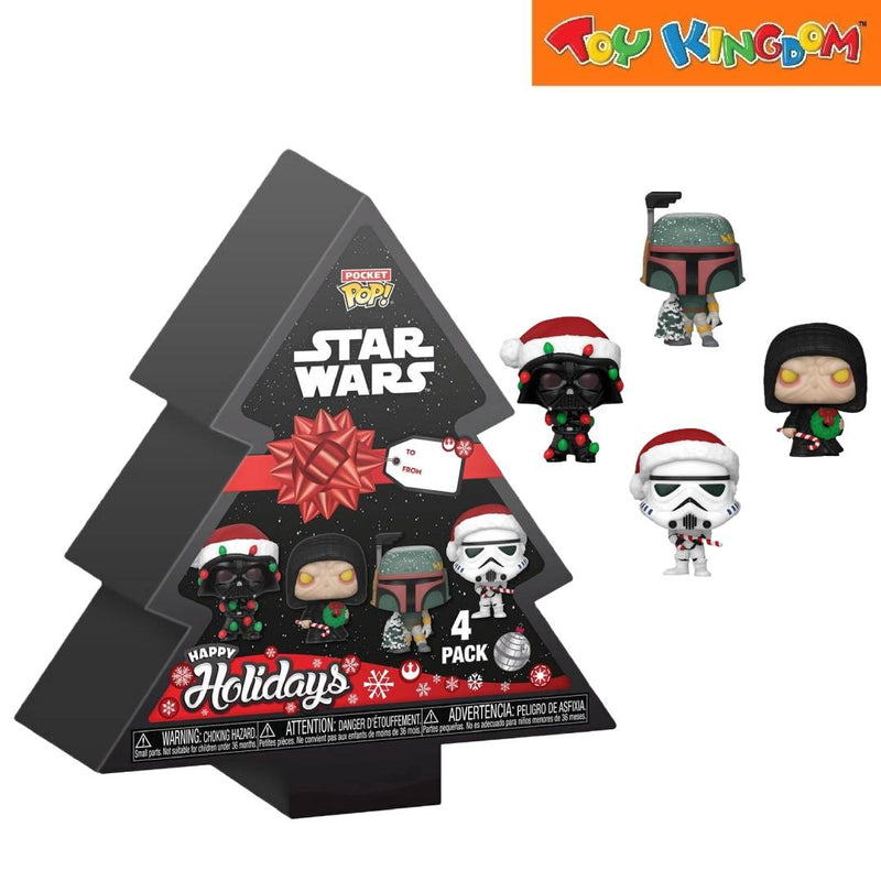 Funko Pocket Pop! Keychain 60th Anniversary Star Wars Happy Holidays 4 Packs Figure