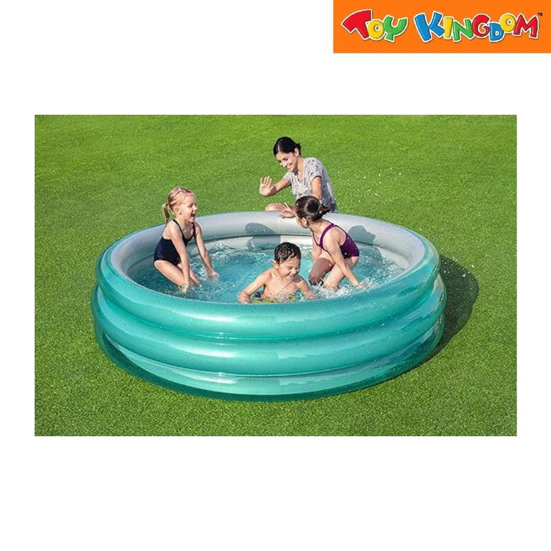 Bestway 6ft 7in x 21in Big Metallic 3-Ring Pool