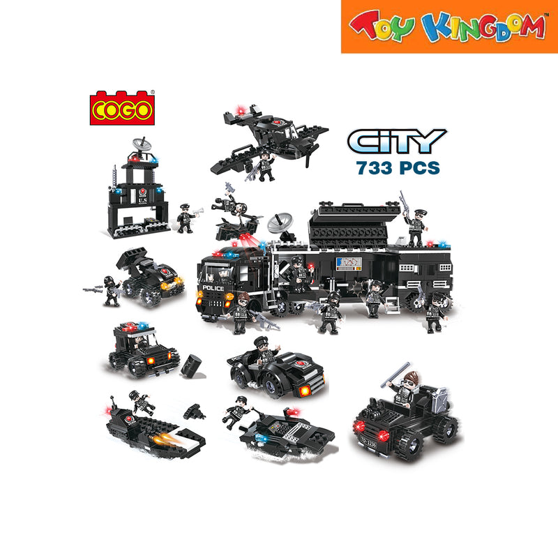 Cogo City Police Helicopter 97 Pcs. Building Blocks