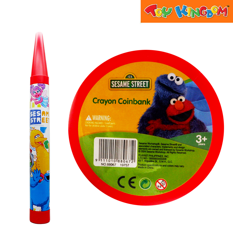 Sesame Street Red Crayon Coinbank