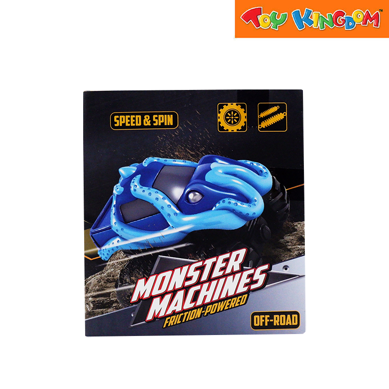 Dream Machine Monster Machines Friction Powered Speed & Spin 360 Blue Die-cast