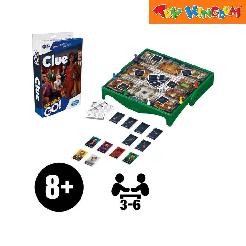 Hasbro Gaming F8251U081 Grab & Go Cluedo Board Game