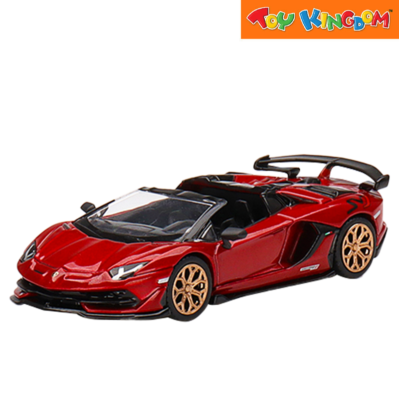 Mini GT Lamborghini Aventador SVJ Roadster Rosso Efesto LHD 1:64 Die-cast