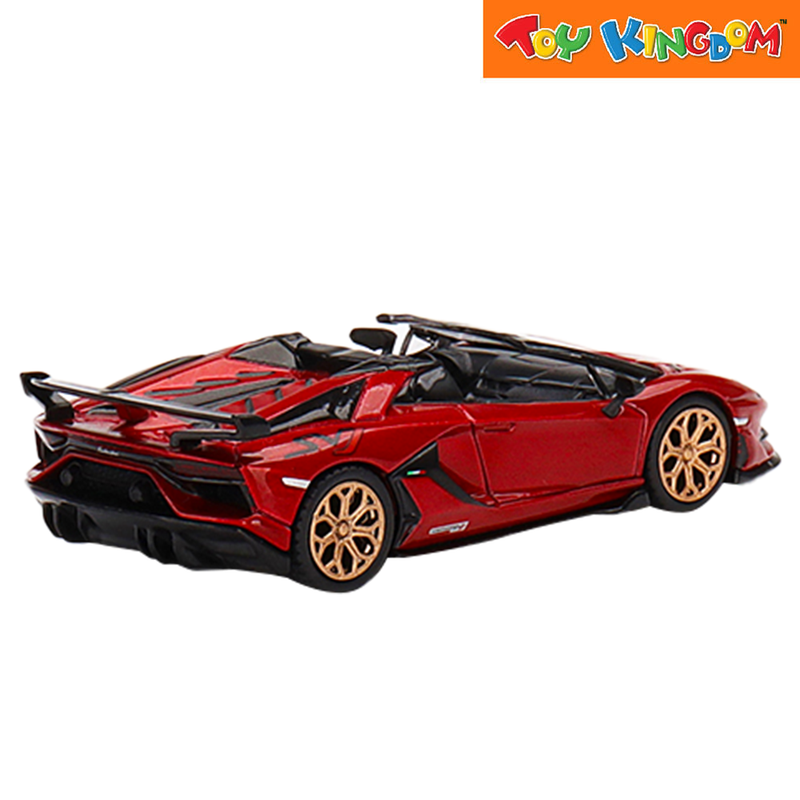 Mini GT Lamborghini Aventador SVJ Roadster Rosso Efesto LHD 1:64 Die-cast