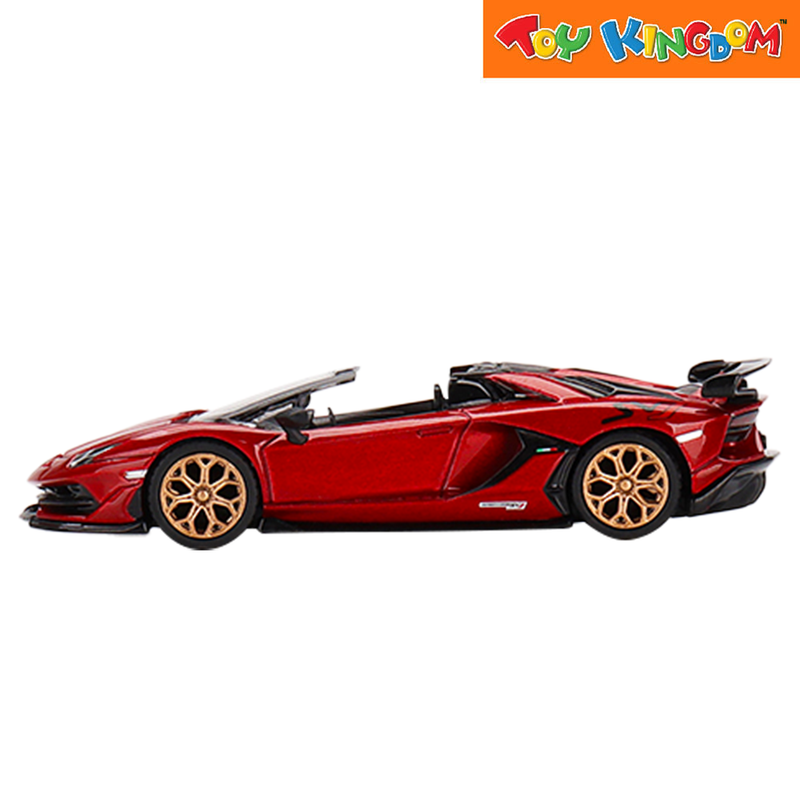 Mini GT Lamborghini Aventador SVJ Roadster Rosso Efesto LHD 1:64 Die-cast