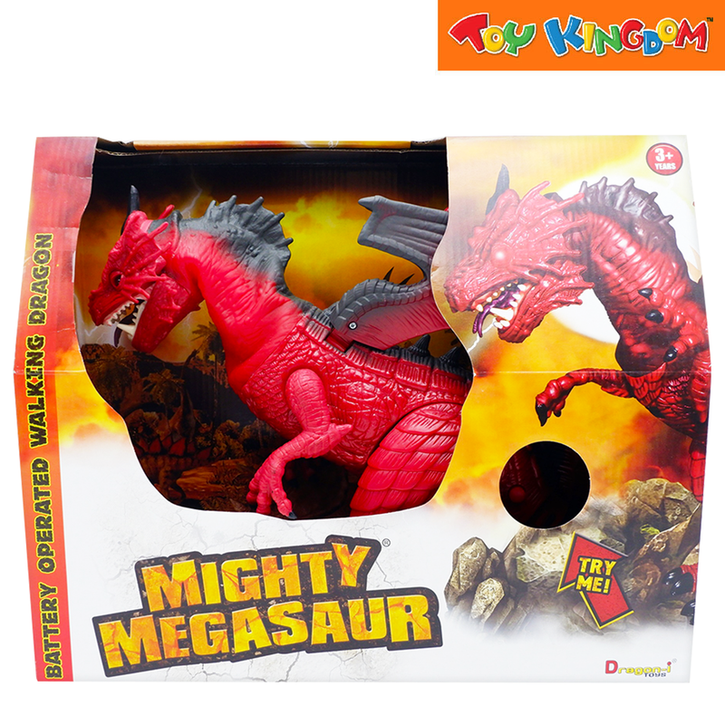 Dragon-I Mighty Megasaur Red Battery Operated Walking Dragon