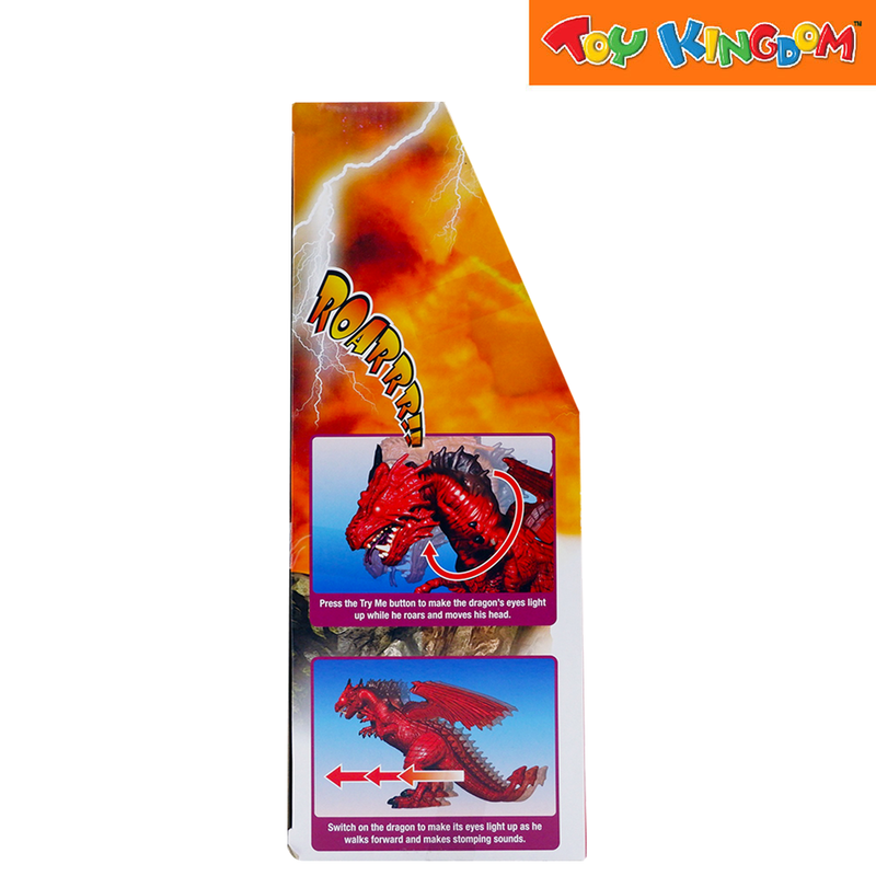 Dragon-I Mighty Megasaur Red Battery Operated Walking Dragon