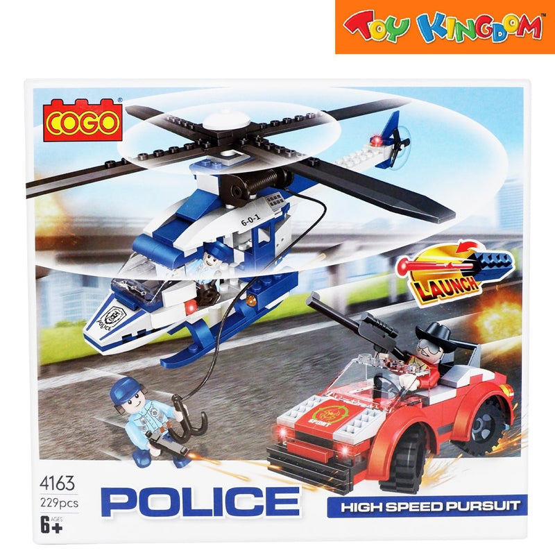 Cogo 4163 Police High Speed Pursuit 229 pcs Building Blocks