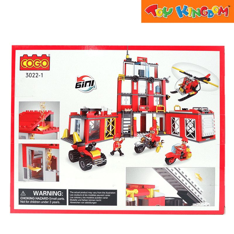 Cogo Fire Rescue Truck 184 pcs Building Blocks