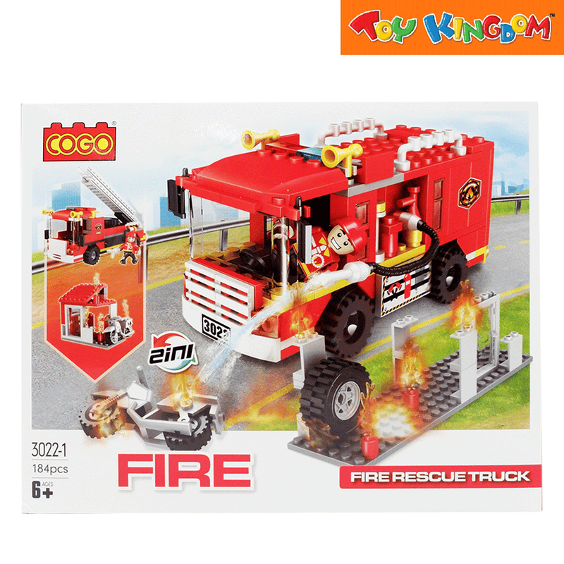 Cogo Fire Rescue Truck 184 pcs Building Blocks