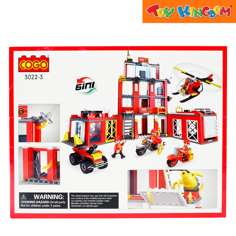 Cogo 3022-3 Fire Station 178 pcs Building Blocks