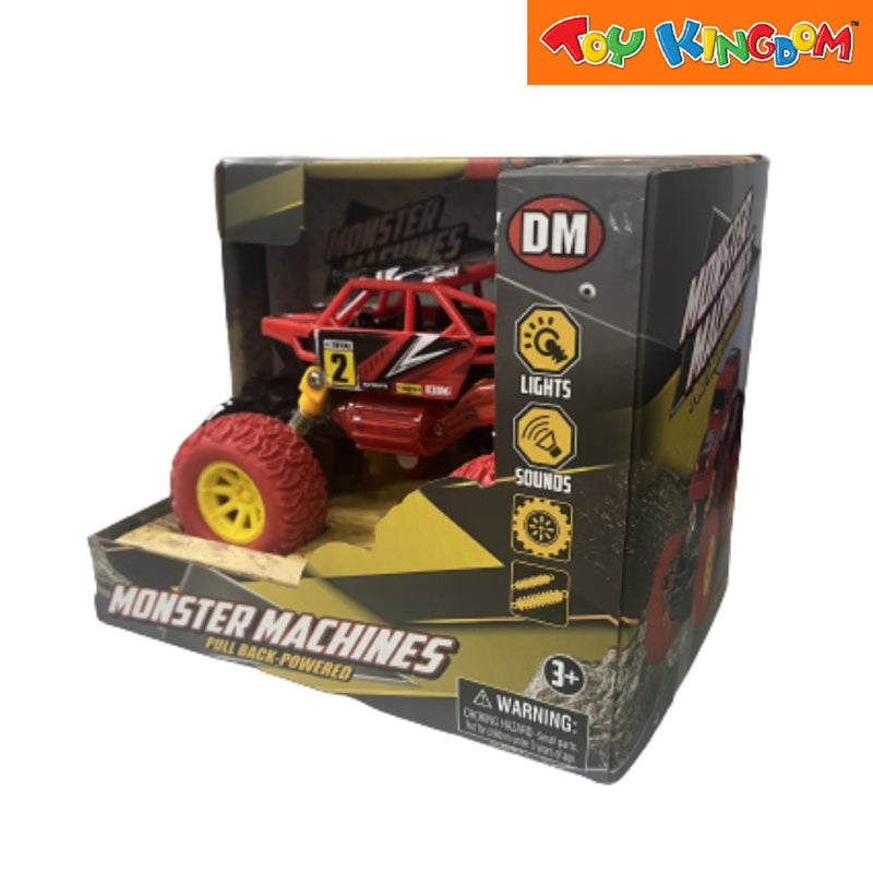 Dream Machine Monster Machine Red Pull-back Powered Vehicle