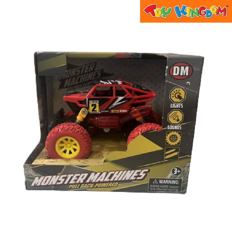 Dream Machine Monster Machine Red Pull-back Powered Vehicle