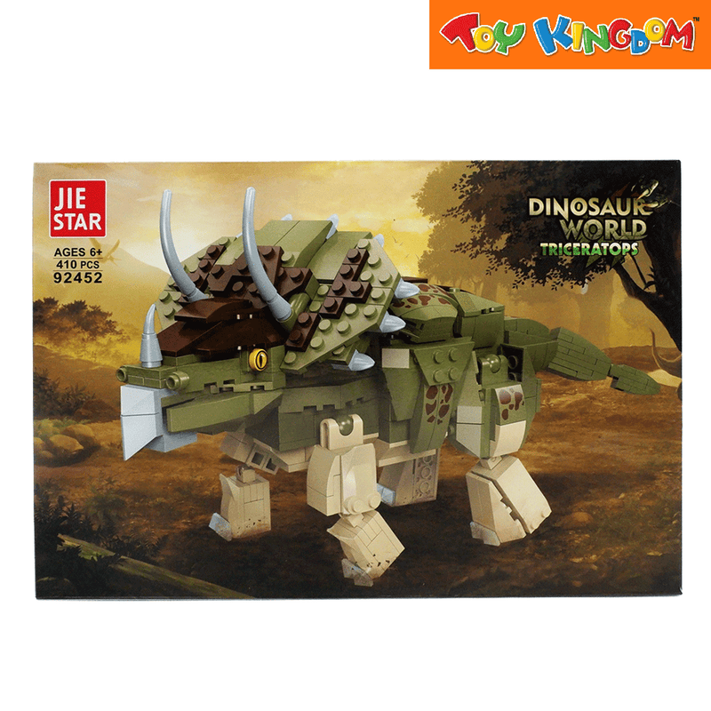 Jie Star Blocks Dinosaur World Triceratops 410pcs Building Set