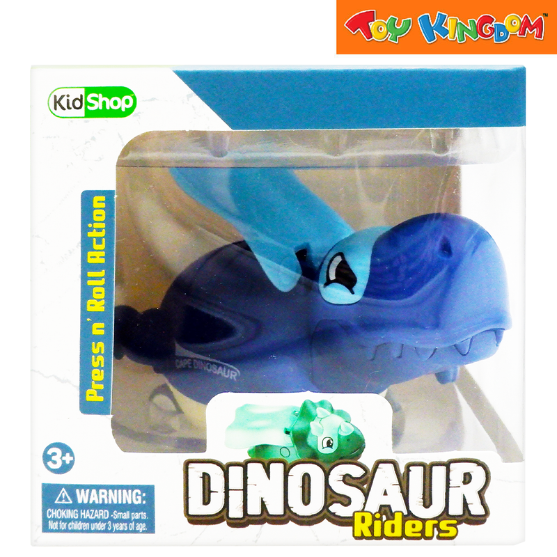 KidShop Press n' Roll Action Dinosaur Riders Blue