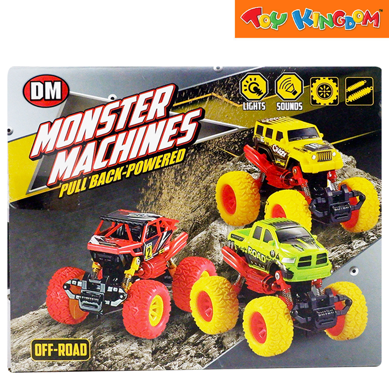 Dream Machine Monster Machine Pullback Orange Pull-back Powered Vehicle