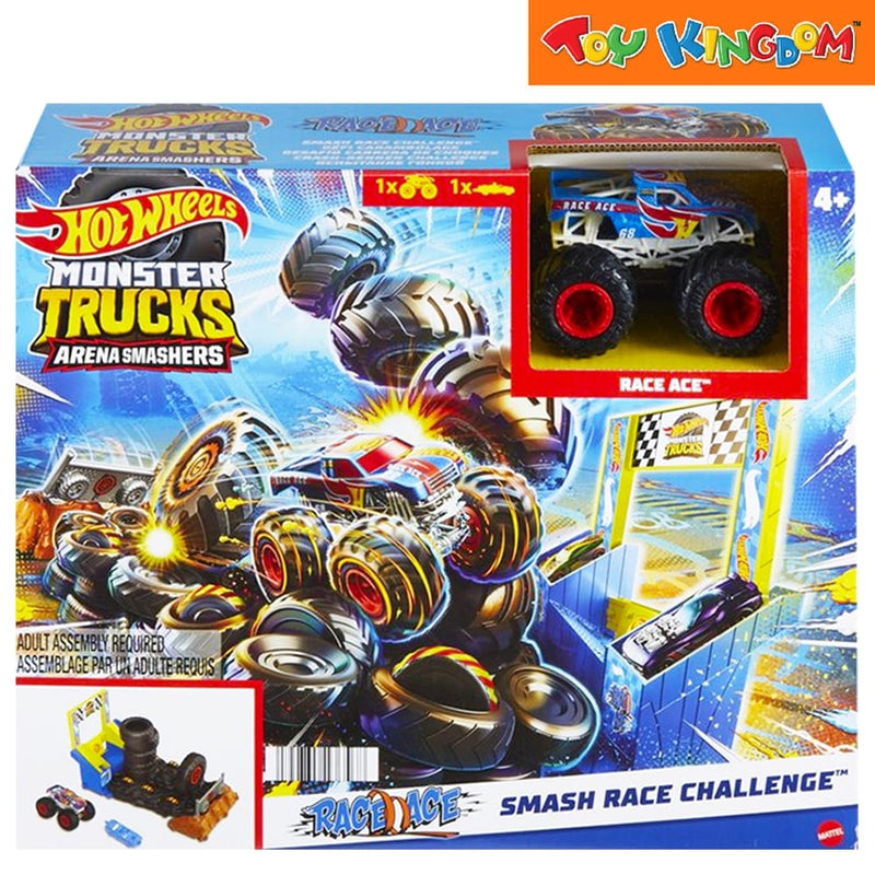 Hot Wheels Monster Trucks Arena World: Entry Challenge - Smash Race Playset