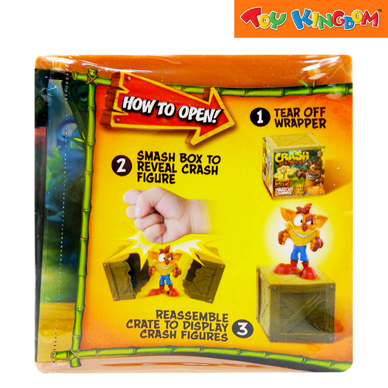 Crash Bandicoot Smash Box Surprise HE21522 | Collectable Retro Gaming  Figure for Kids