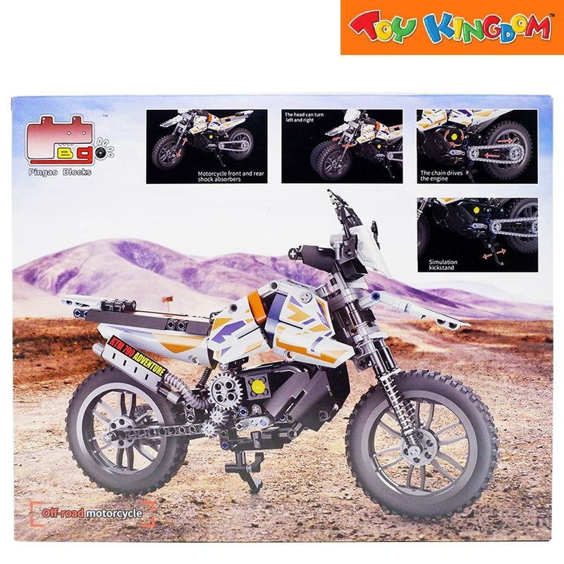 Pingao Blocks Come Alive Off-road Motorcycle 434 pcs Building Set