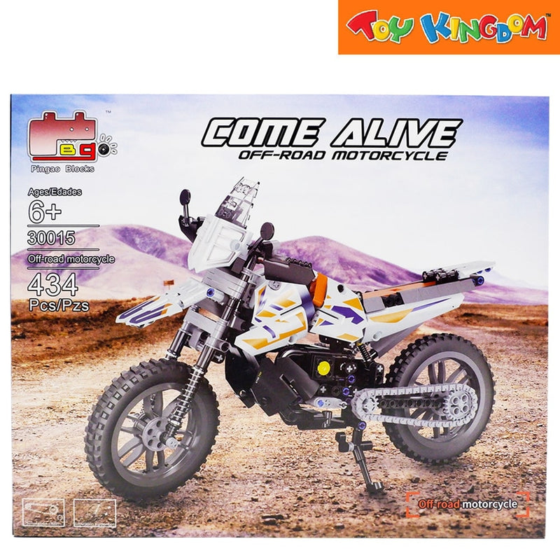 Pingao Blocks Come Alive Off-road Motorcycle 434 pcs Building Set