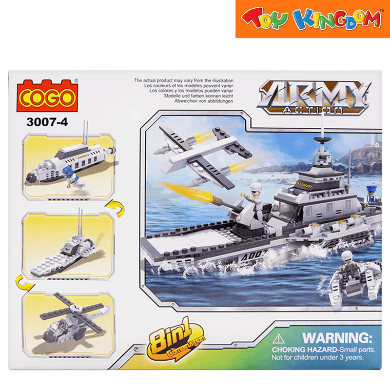 Cogo 3007 4 Army Action Submarine 94 Pcs Blocks