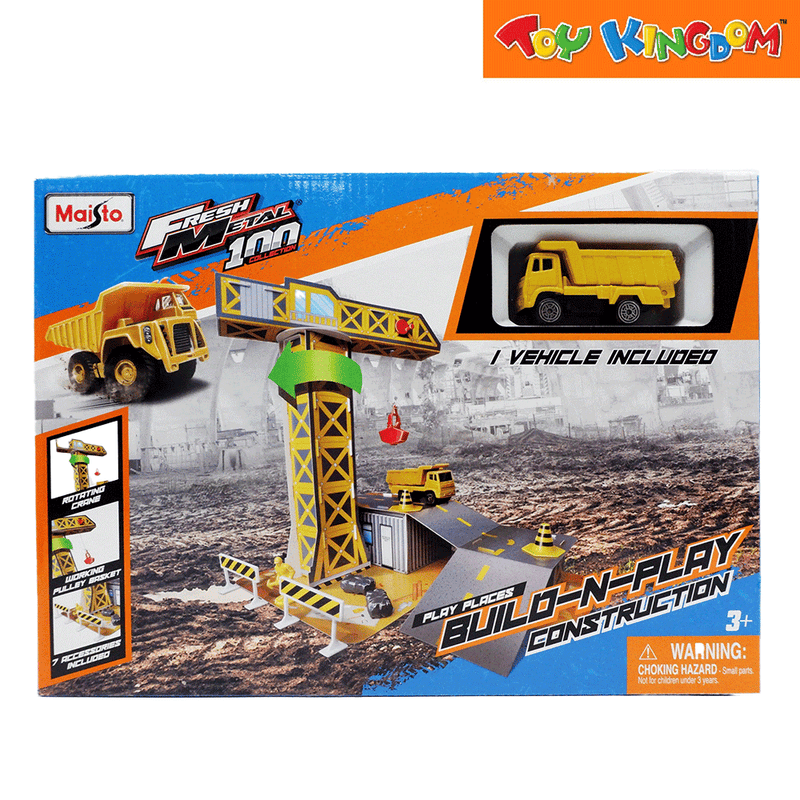 Maisto Fresh Metal Build-N-Play Construction Playset