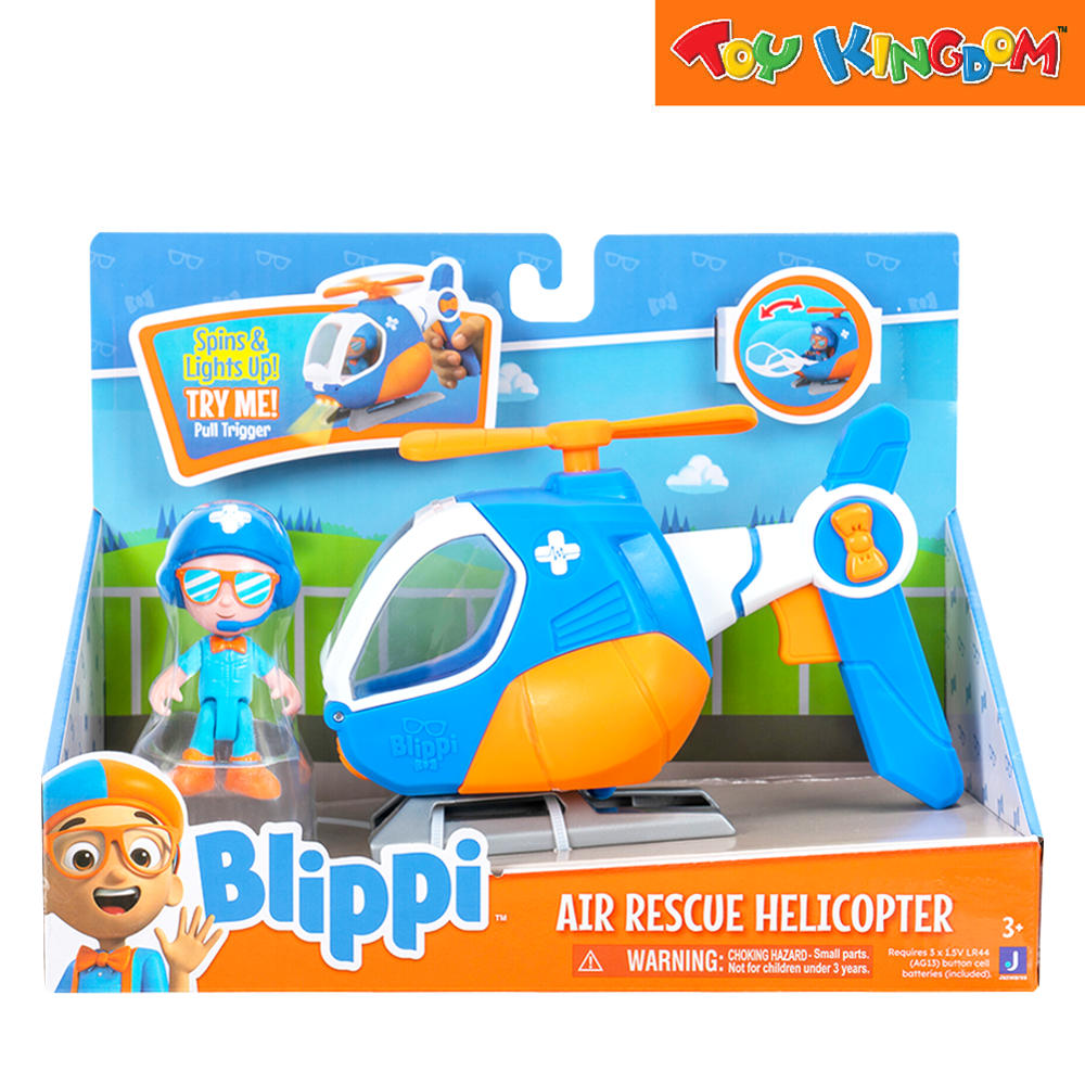 Blippi Air Rescue Helicopter Feature Vehicle | Toy Kingdom