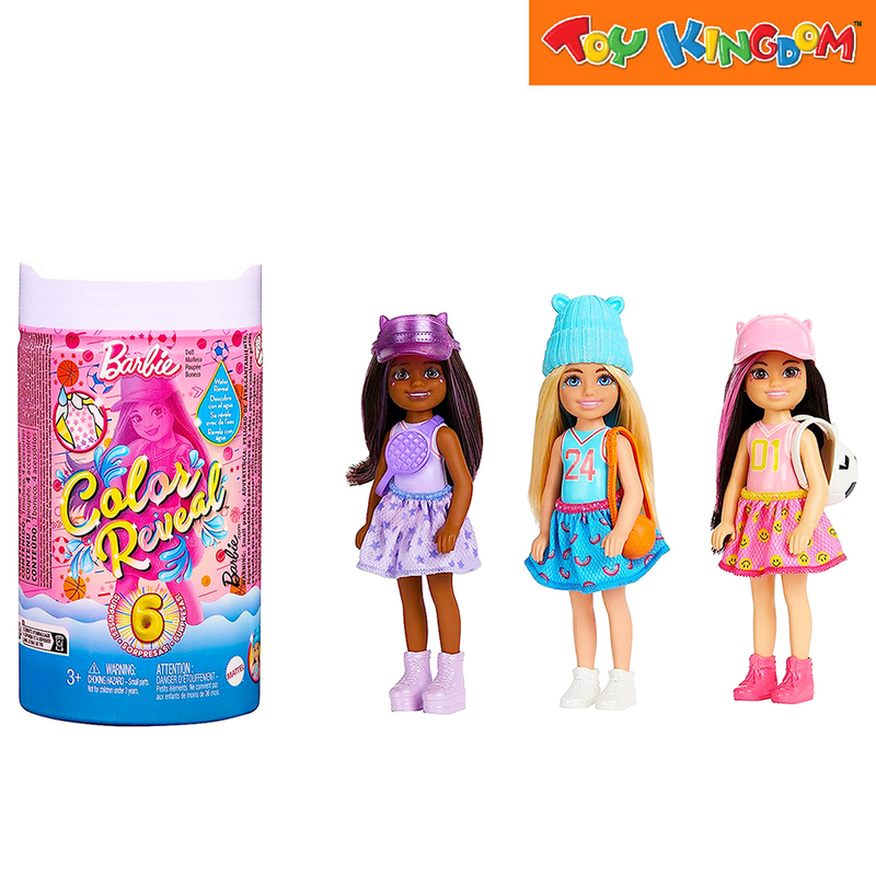 Barbie Color Reveal Chelsea Sporty Series