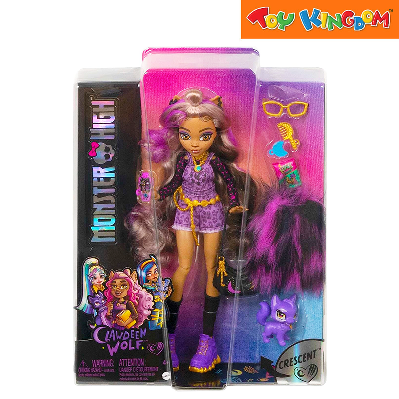 Monster High Clawdeen Wolf Doll With Pet And Accessories